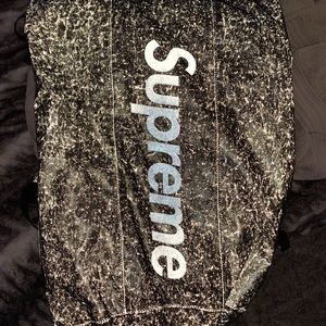 Authentic Supreme back pack Reflects when light shines on it.made in Italy.